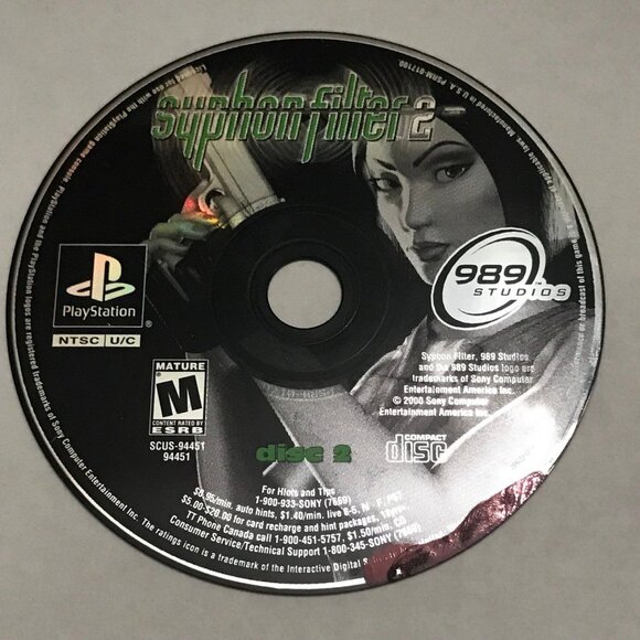 PS1 Syphon Filter 2 Disc 2 Only For PlayStation 1 - Picture 1 of 1